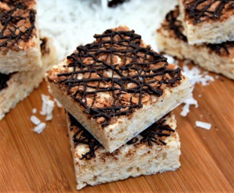 Biscotti di riso al cocco tostato