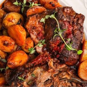 Agnello arrosto alla Guinness irlandese